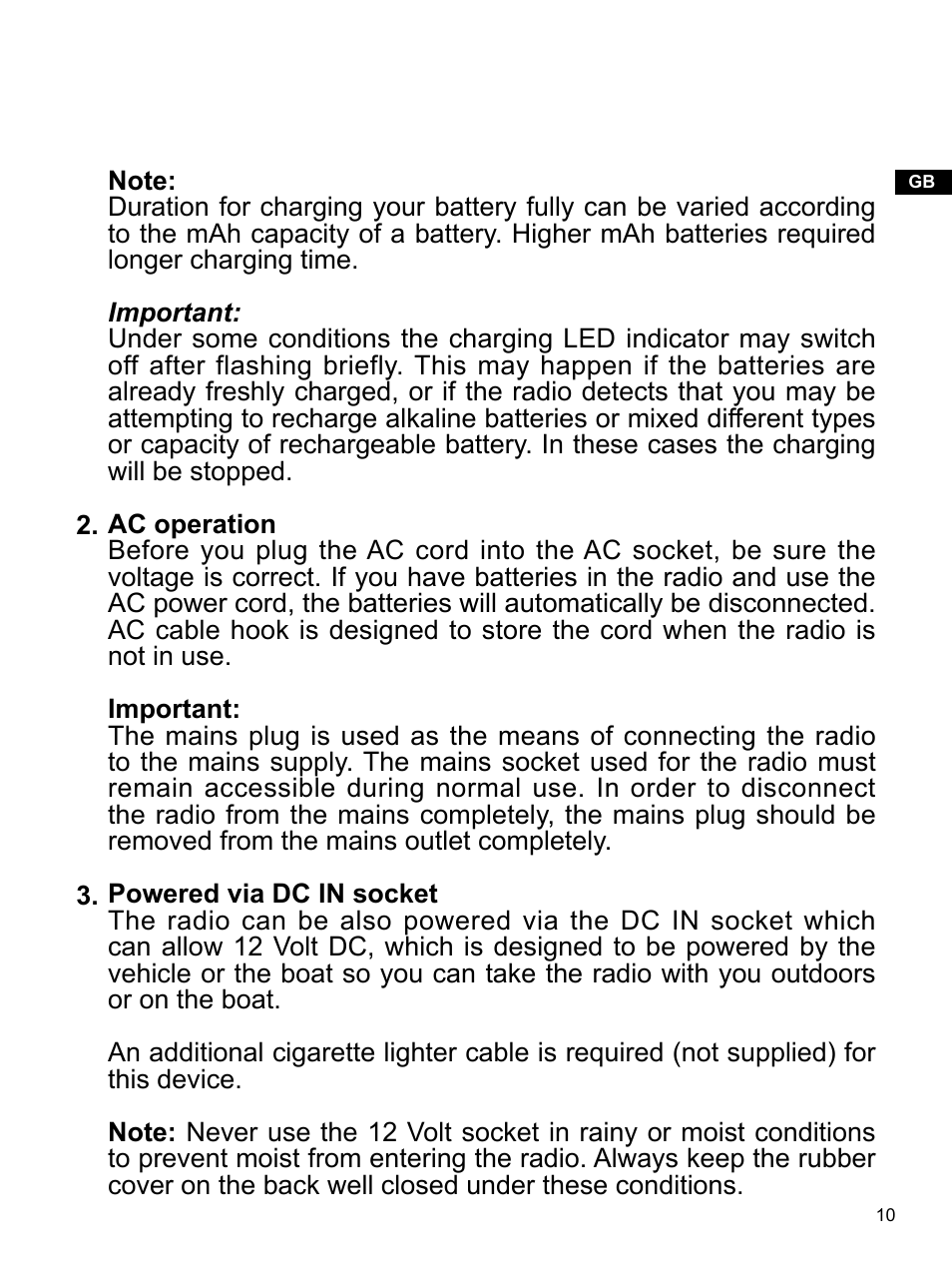 Sangean U4 DBT (V1) User Manual | Page 11 / 49