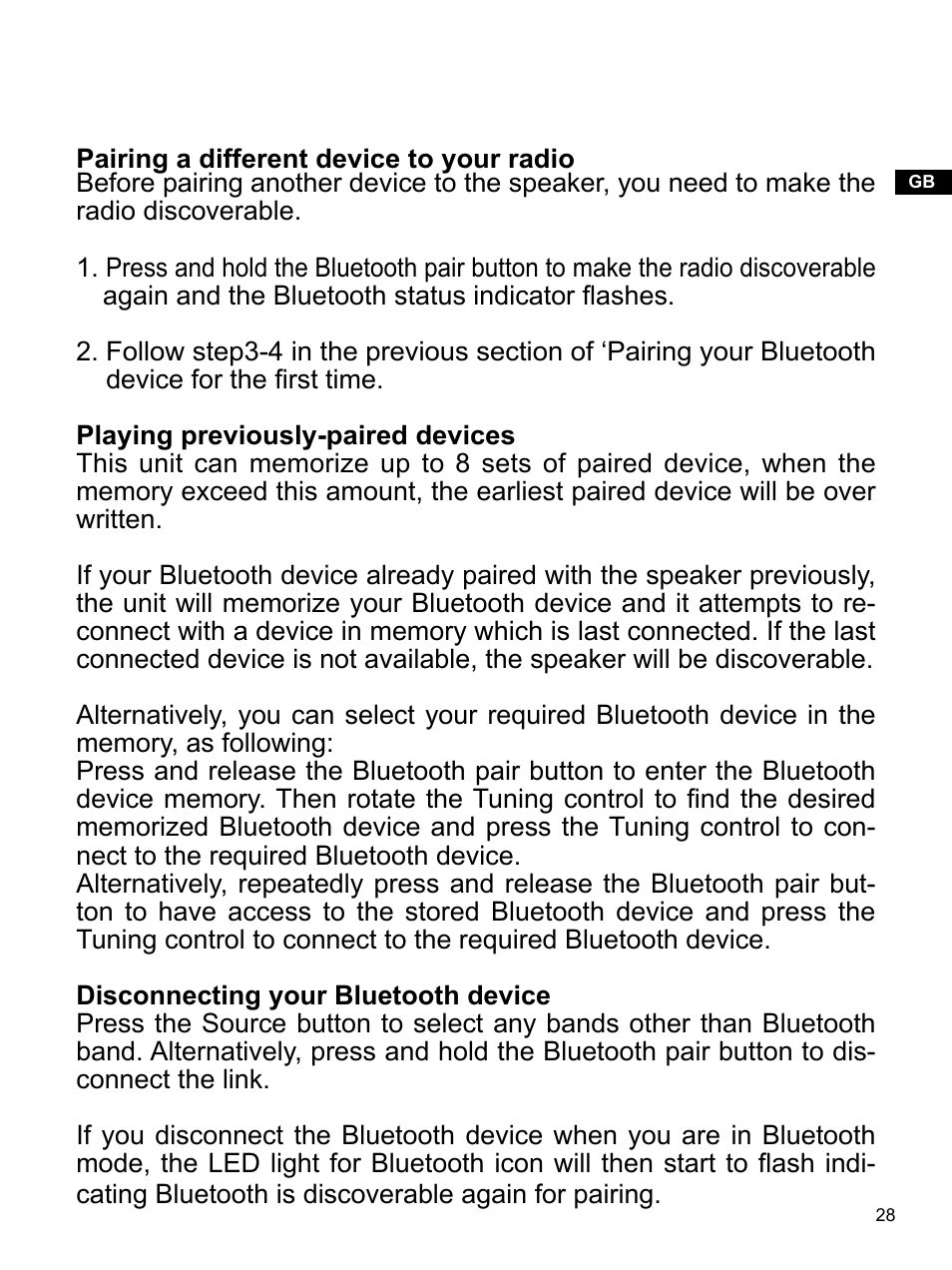 Sangean U4 DBT (V1) User Manual | Page 29 / 49