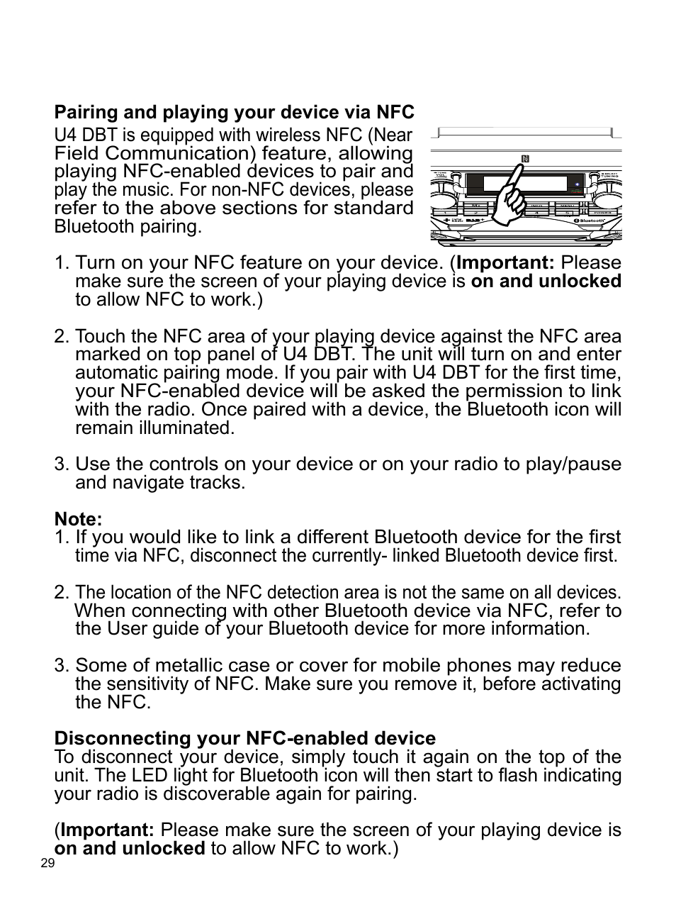 Sangean U4 DBT (V1) User Manual | Page 30 / 49