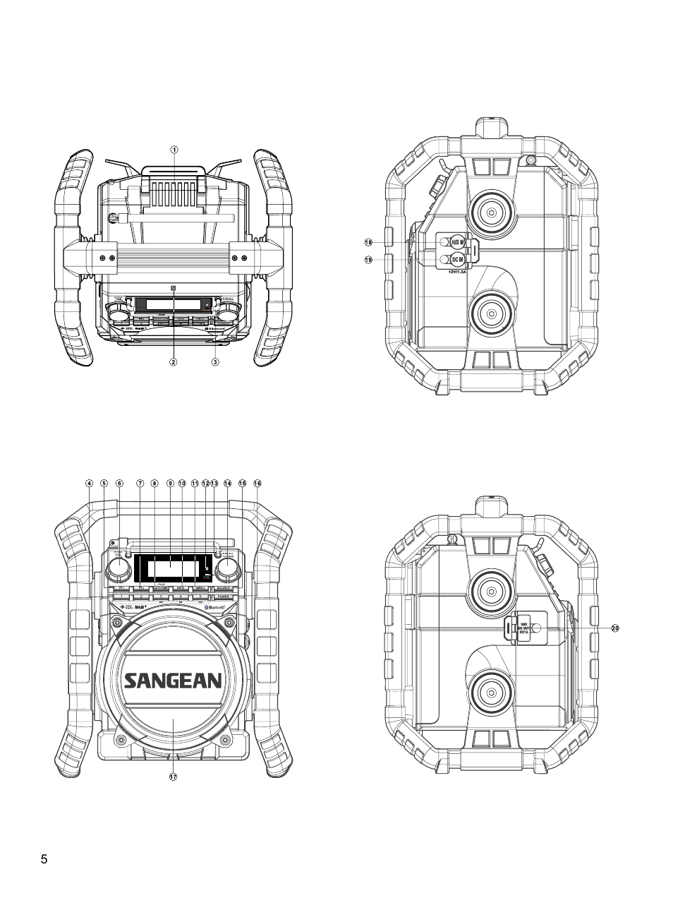 Sangean U4 DBT (V1) User Manual | Page 6 / 49