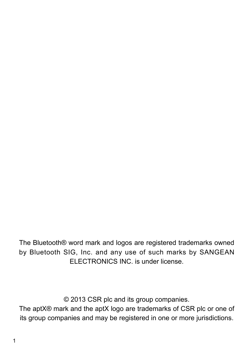 Sangean BluTab BTS-101 (V1) User Manual | Page 2 / 13