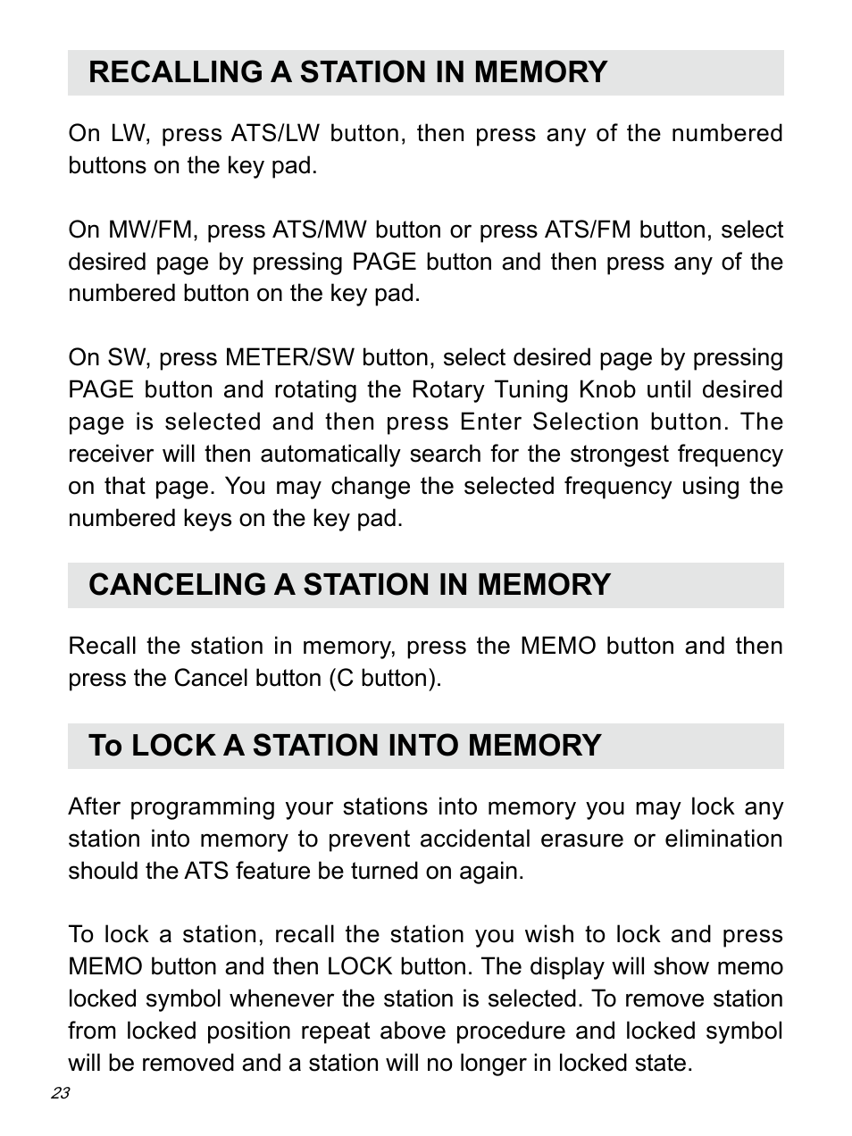 Sangean ATS-909X w (R1) User Manual | Page 24 / 39