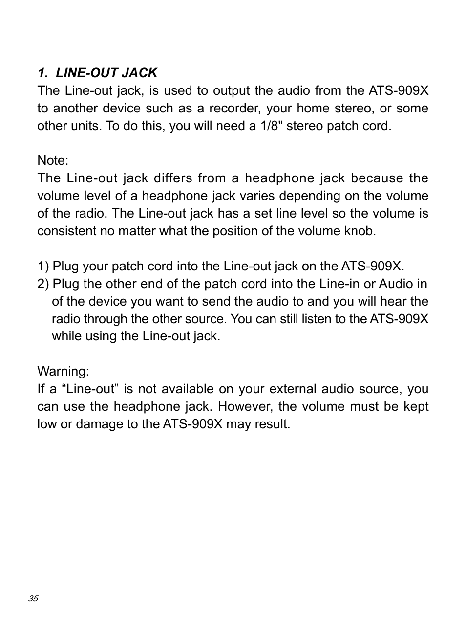 Sangean ATS-909X w (R1) User Manual | Page 36 / 39