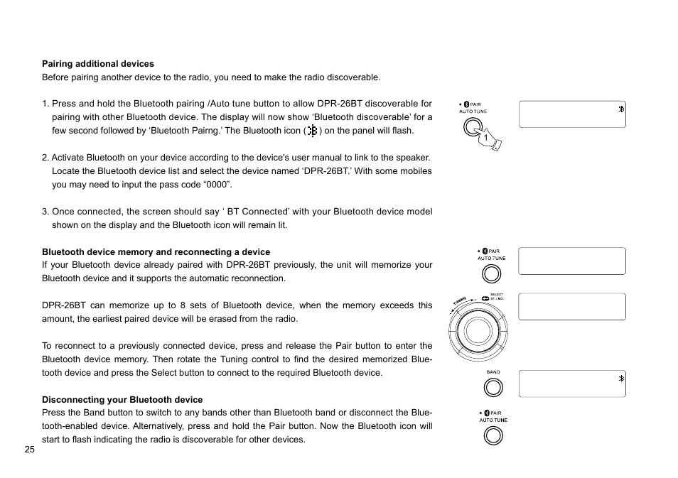 Sangean DPR-26BT (V1) User Manual | Page 26 / 33