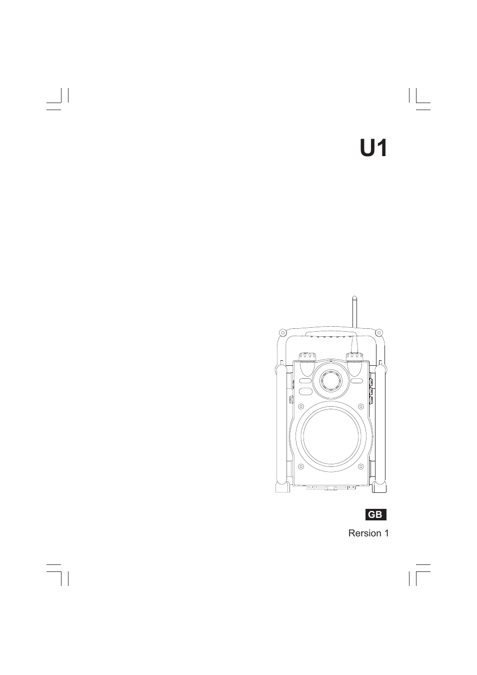 Sangean U1 (R1) User Manual | 12 pages