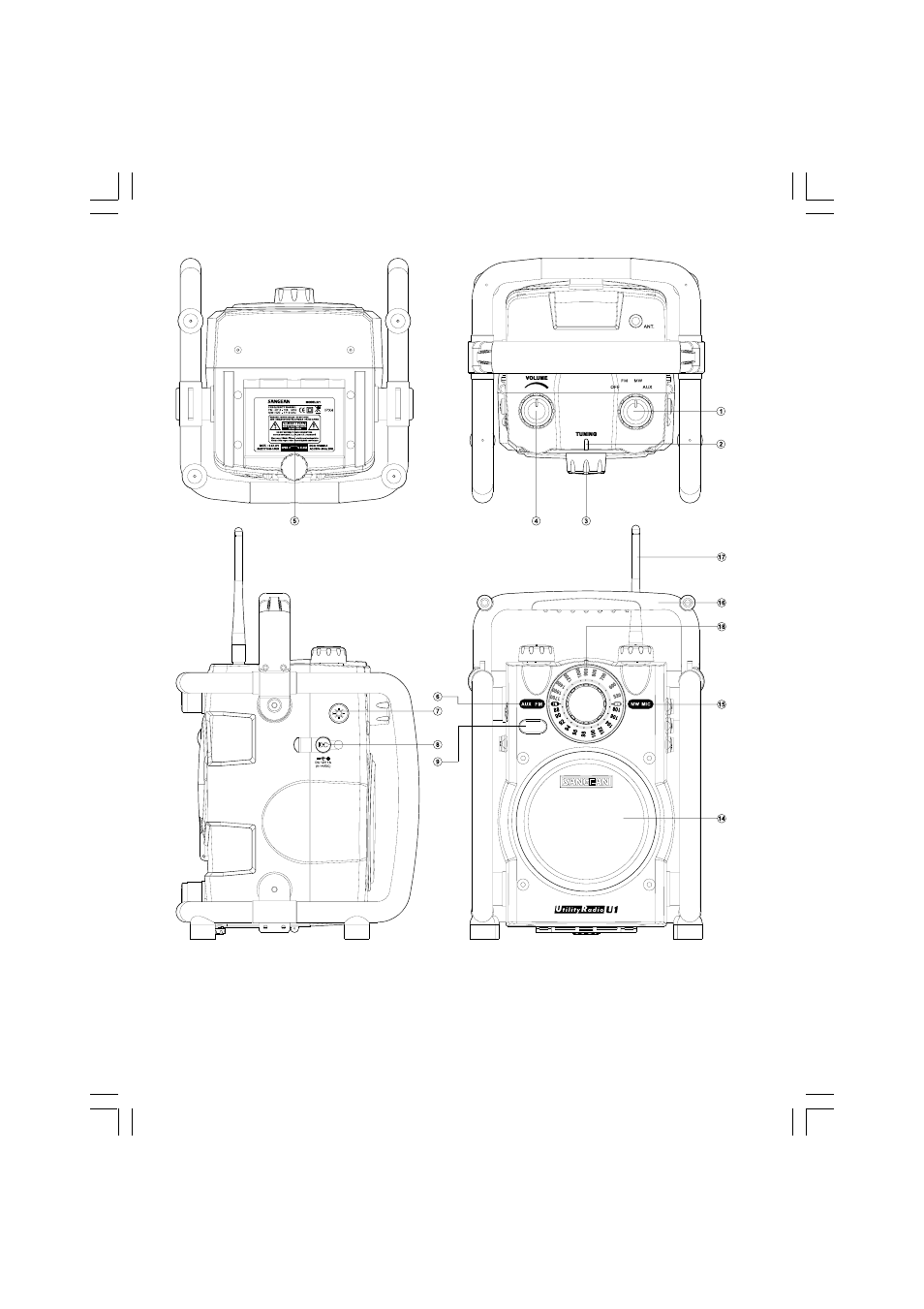 Sangean U1 (R1) User Manual | Page 6 / 12