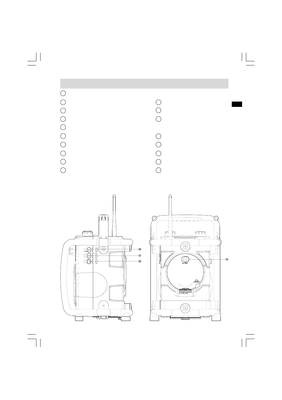 Controls | Sangean U1 (R1) User Manual | Page 7 / 12