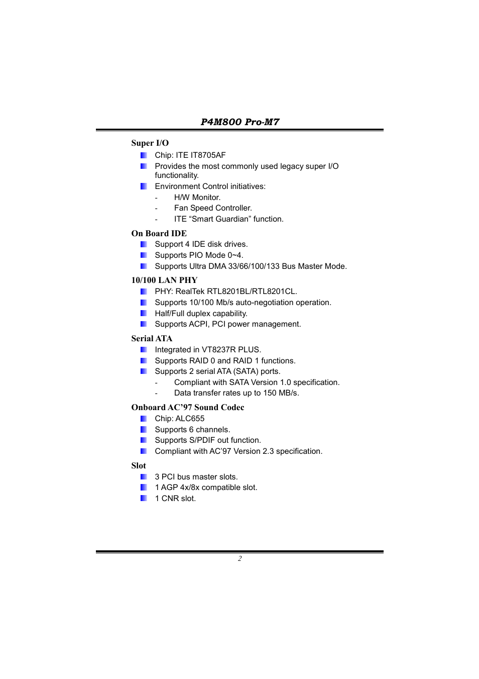 BioStar P4M800 User Manual | Page 4 / 31