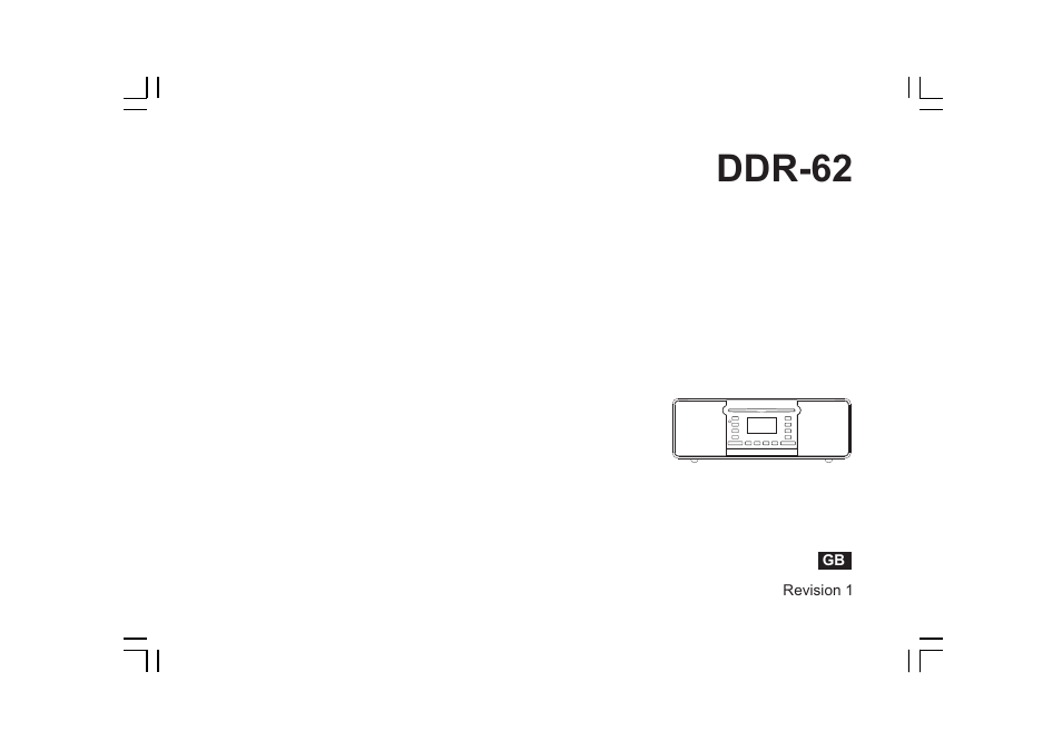 Sangean DDR-62 (R1) User Manual | 104 pages