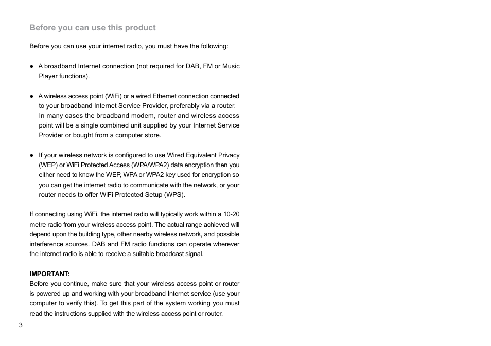 Before you can use this product | Sangean DDR-62 (R1) User Manual | Page 4 / 104