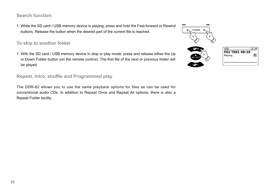 Sangean DDR-62 (R1) User Manual | Page 72 / 104