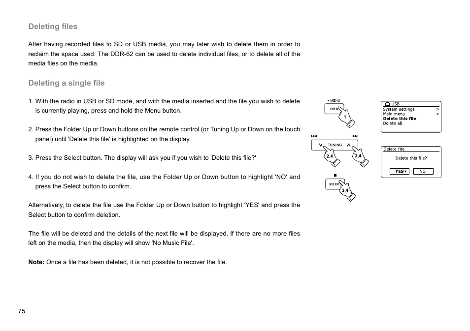 Sangean DDR-62 (R1) User Manual | Page 76 / 104