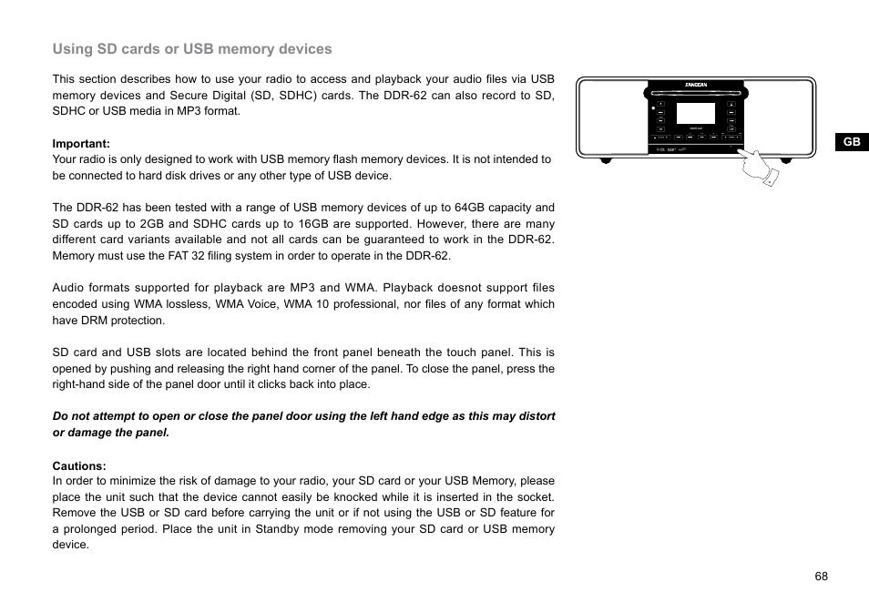 Sangean DDR-62 (V1) User Manual | Page 69 / 104