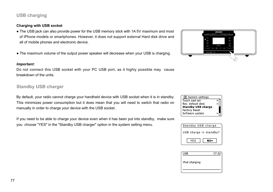 Sangean DDR-62 (V1) User Manual | Page 78 / 104