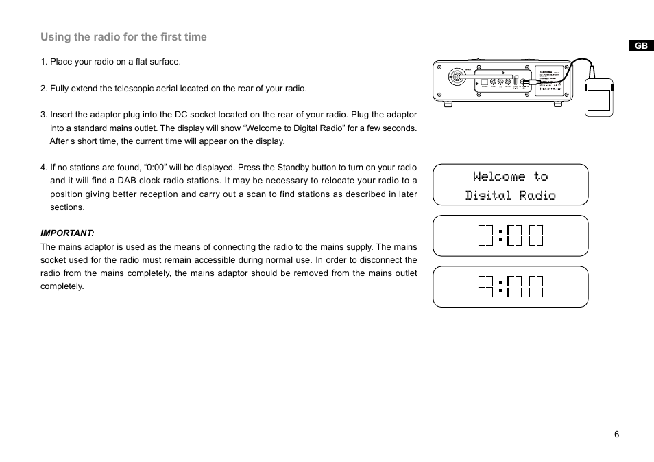Welcome to digital radio | Sangean DDR-36 (V1) User Manual | Page 7 / 43