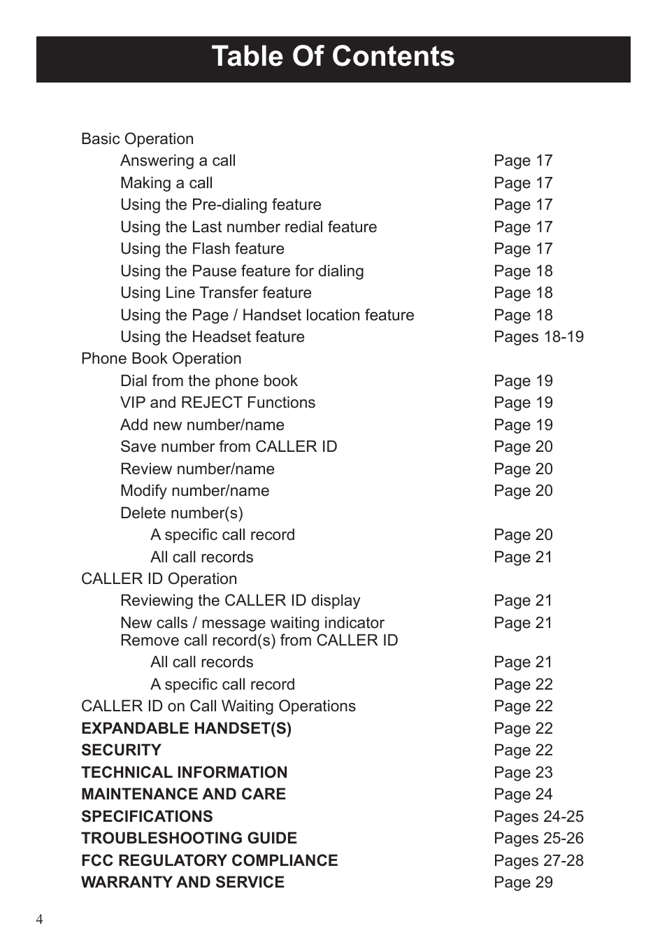 BellSouth A50 User Manual | Page 4 / 29