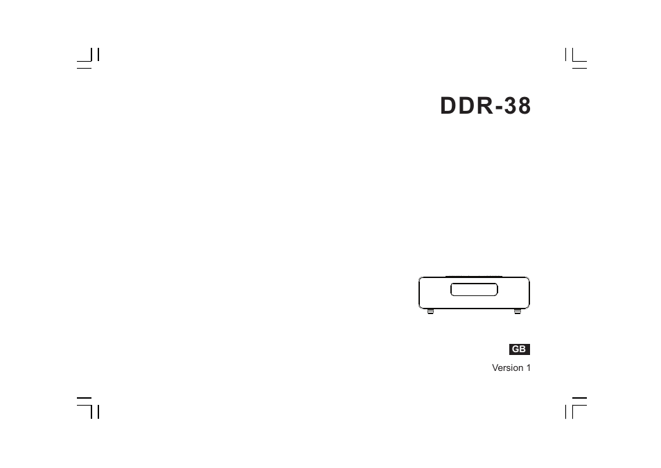 Sangean DDR-38 (V1) User Manual | 46 pages