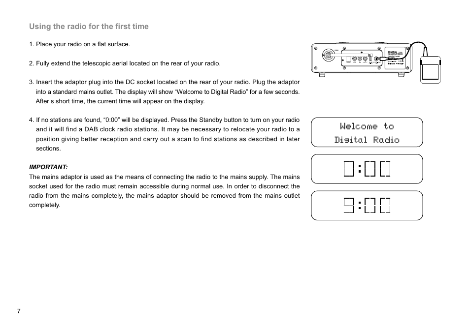 Welcome to digital radio | Sangean DDR-38 (V1) User Manual | Page 8 / 46