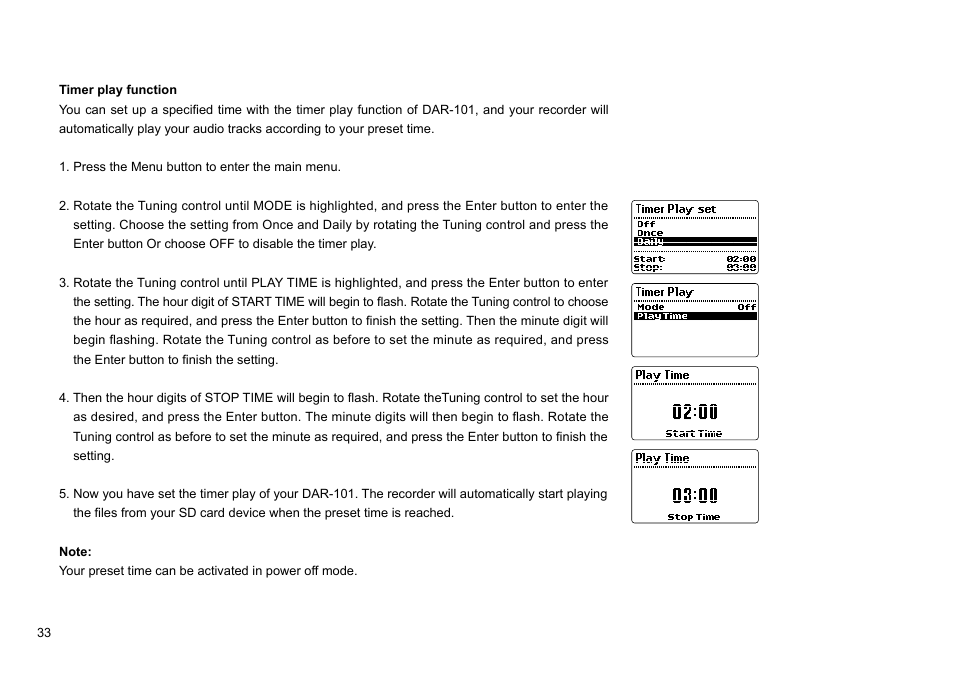 Sangean DAR-101 (R1) User Manual | Page 34 / 42