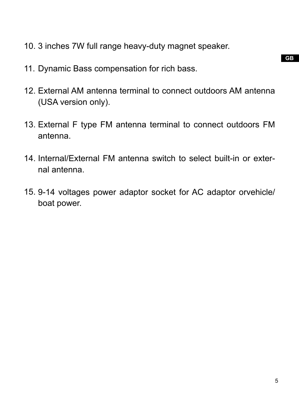 Sangean WR-1 (V1) User Manual | Page 6 / 12