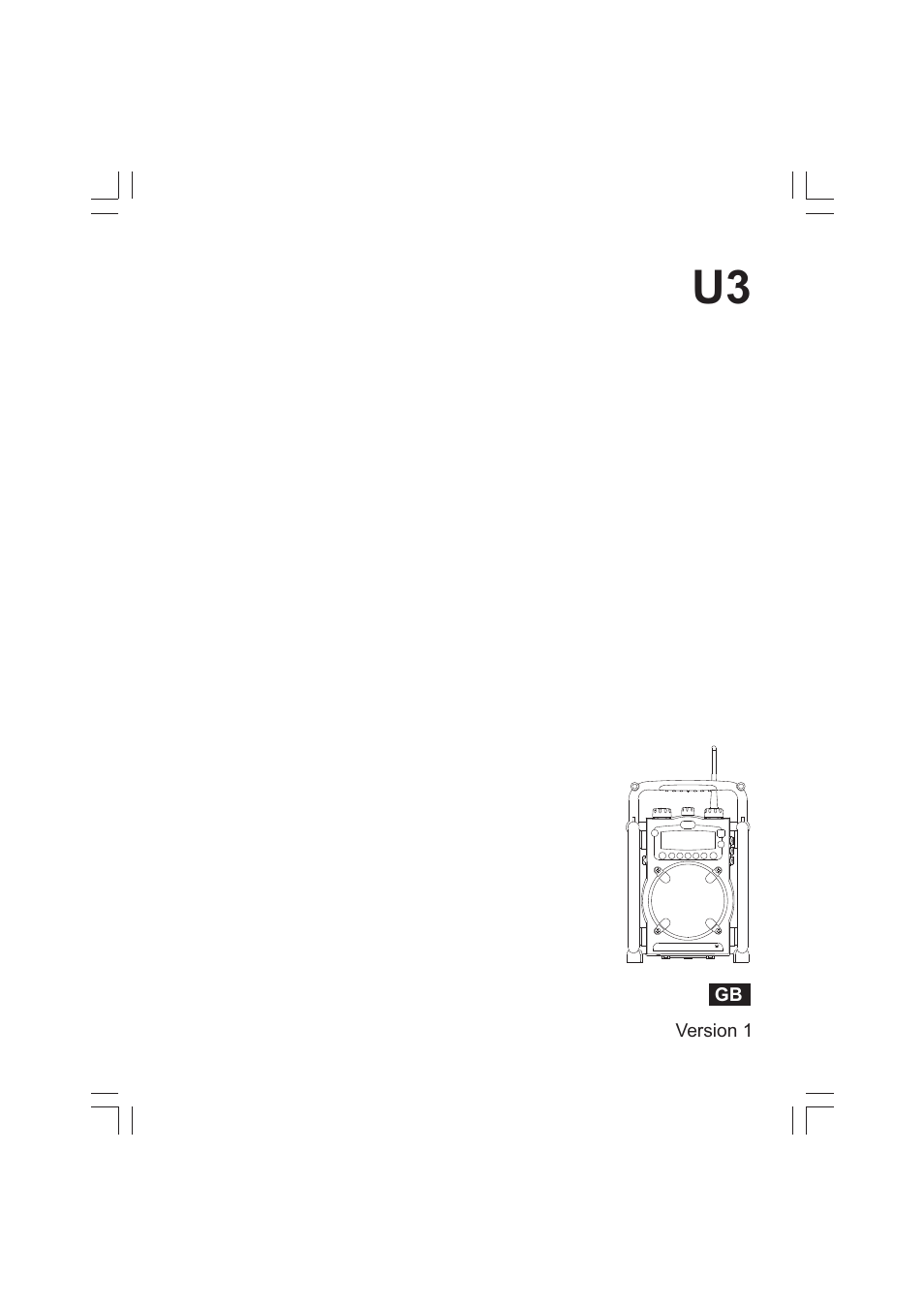 Sangean U3 (V1) User Manual | 19 pages