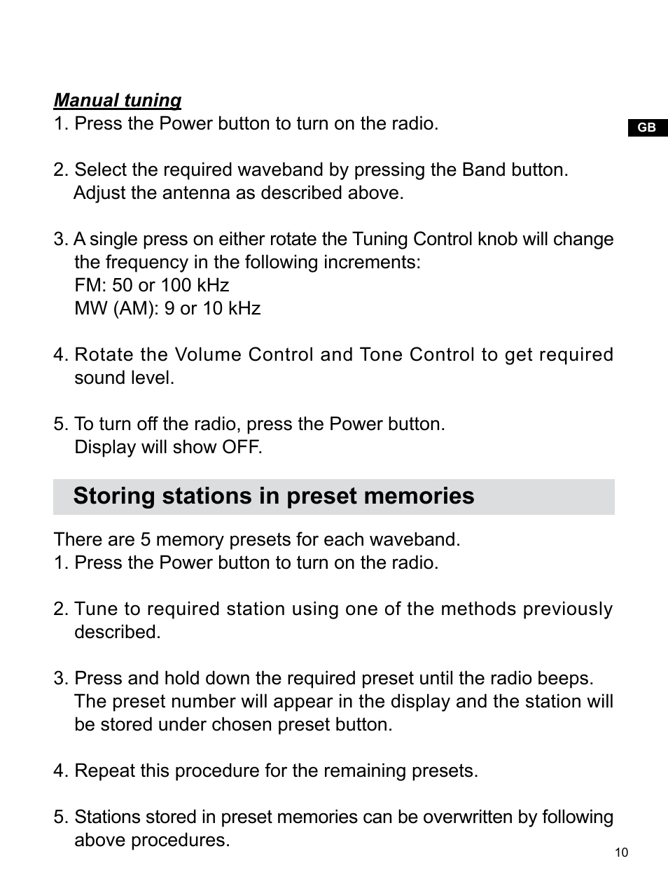 Sangean U3 (V1) User Manual | Page 11 / 19