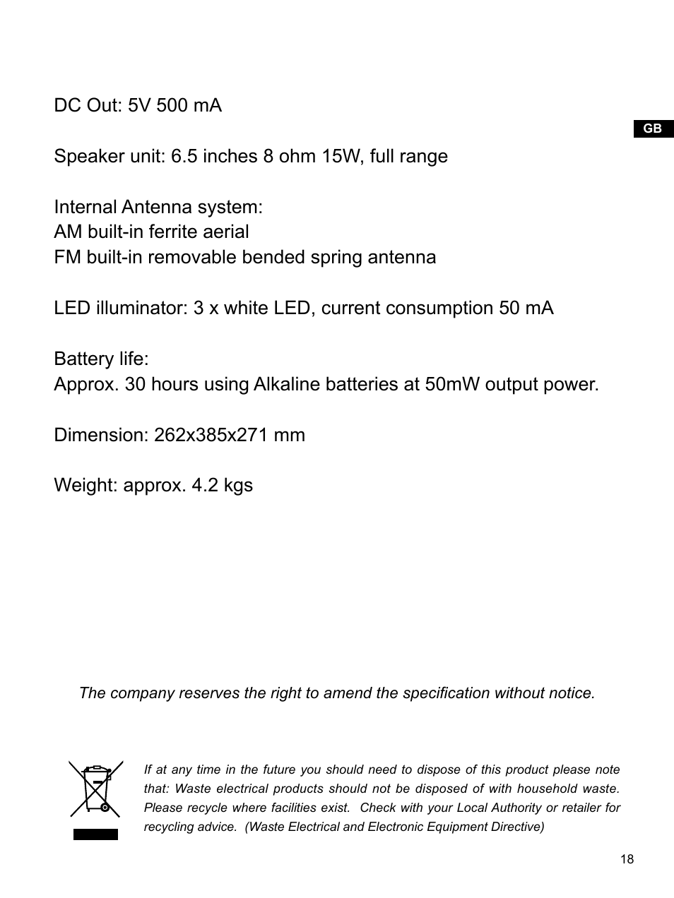 Sangean U3 (V1) User Manual | Page 19 / 19