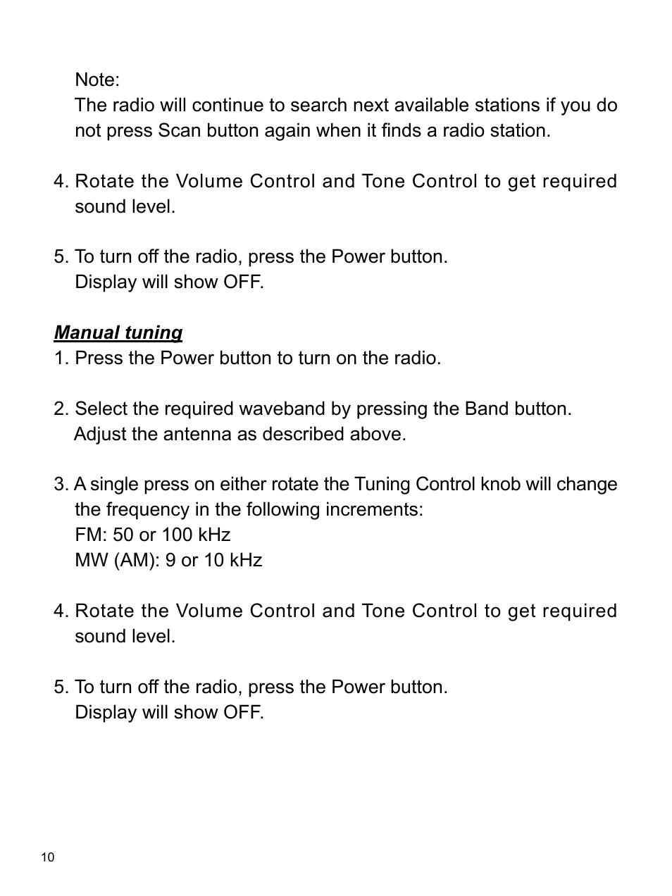 Sangean U3 (R1) User Manual | Page 11 / 19