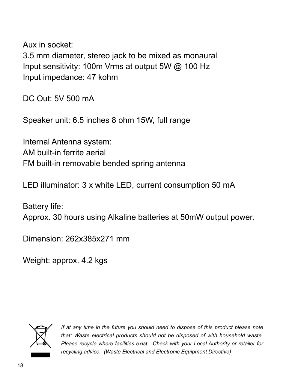 Sangean U3 (R1) User Manual | Page 19 / 19