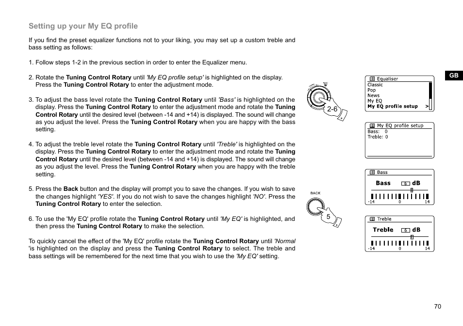 Setting up your my eq profile | Sangean WFR-29D (R1) User Manual | Page 71 / 84