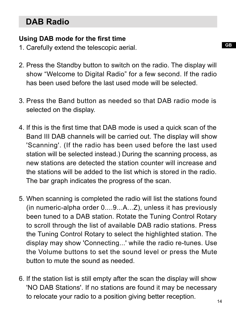 Dab radio | Sangean DPR-16 (R1) User Manual | Page 15 / 39