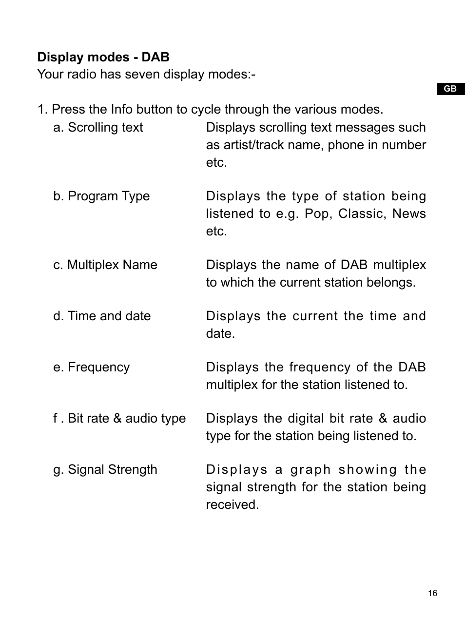 Sangean DPR-16 (R1) User Manual | Page 17 / 39