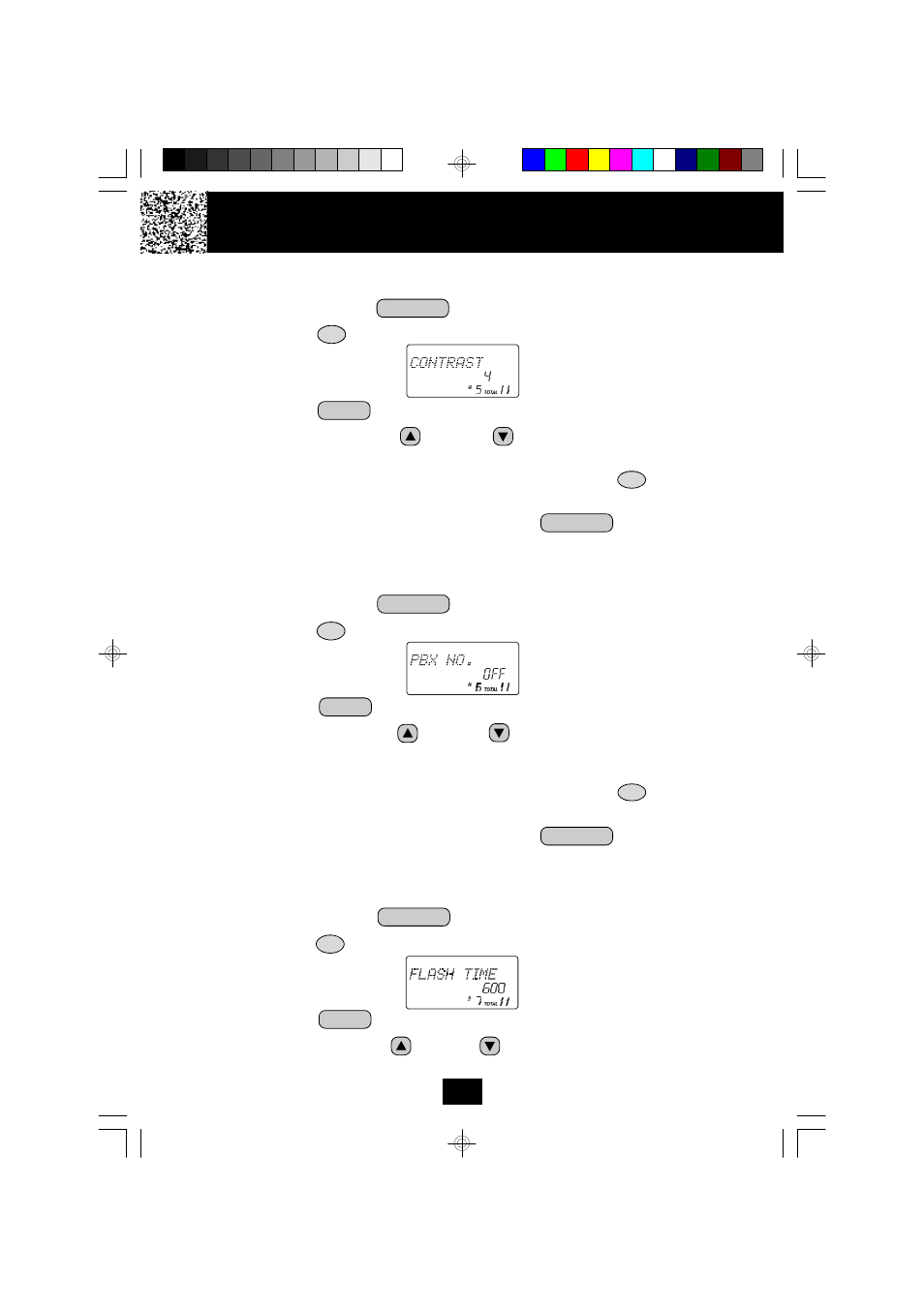 Caller id system operation, E. adjusting the contrast, F. setting the pbx number | G. changing the flash time | BellSouth MH9915 User Manual | Page 30 / 46