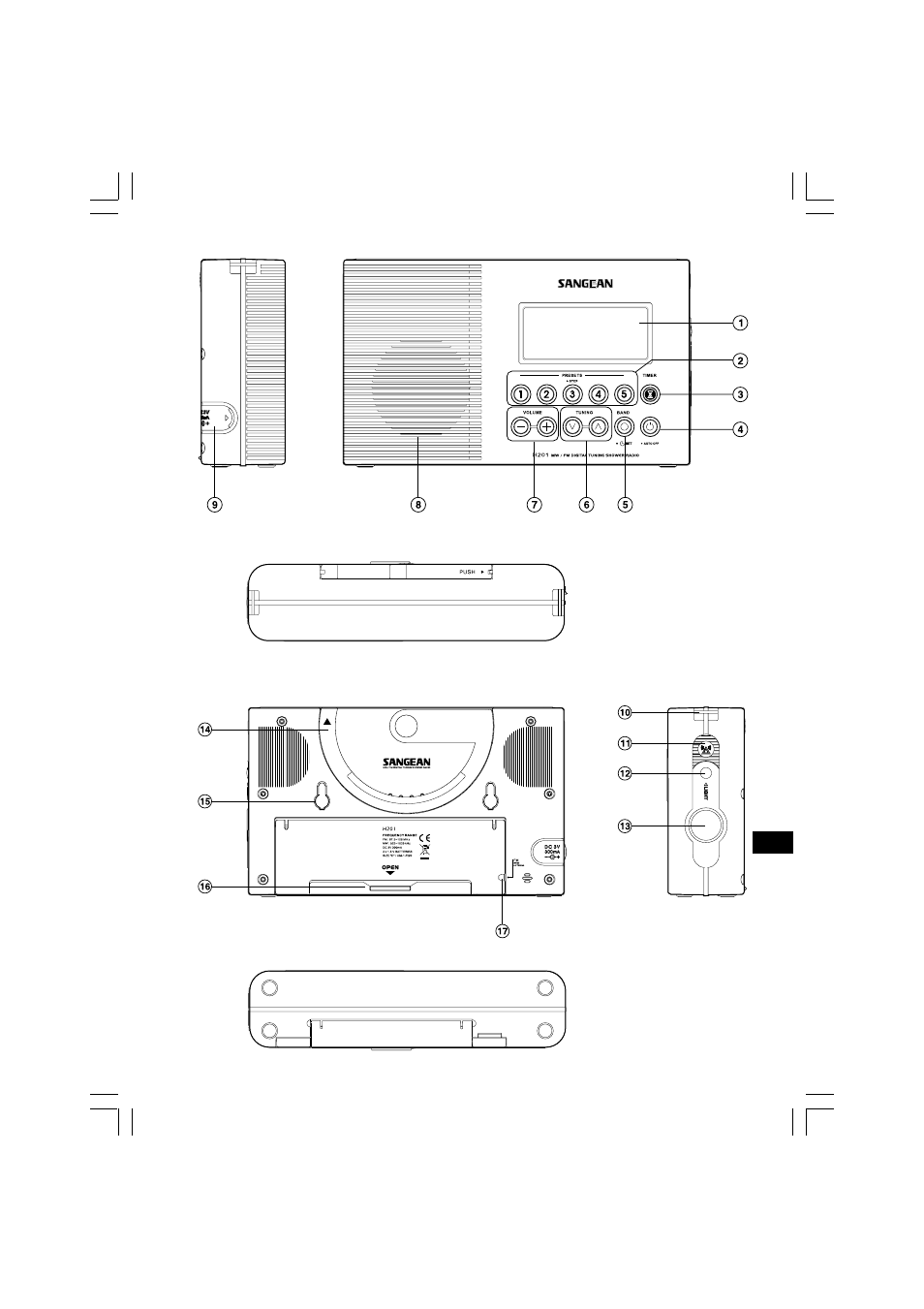 Sangean H201 (V1) User Manual | Page 3 / 13