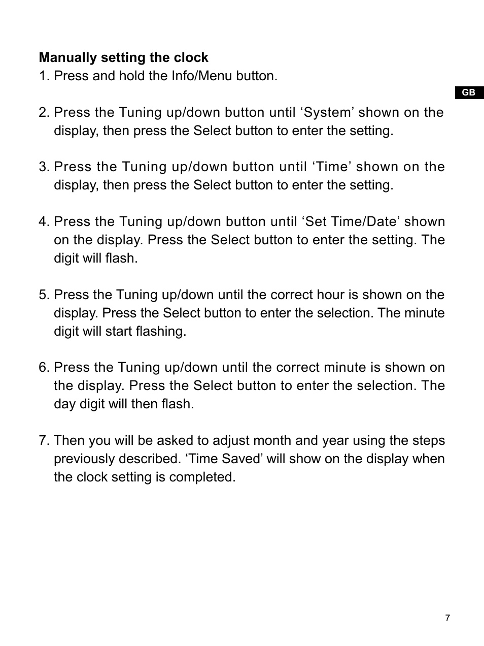 Sangean H203D (V1) User Manual | Page 8 / 26