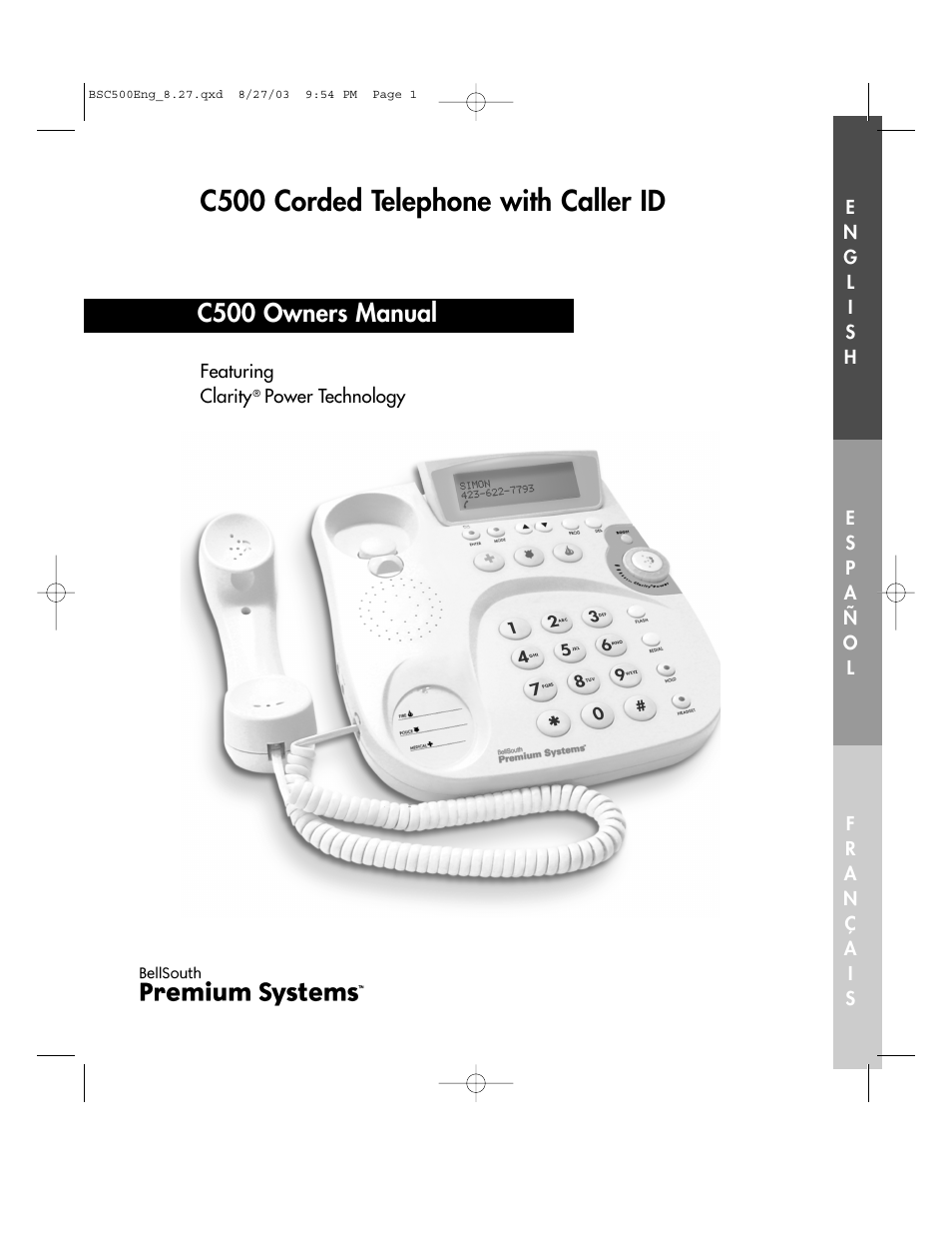 BellSouth C500 User Manual | 32 pages