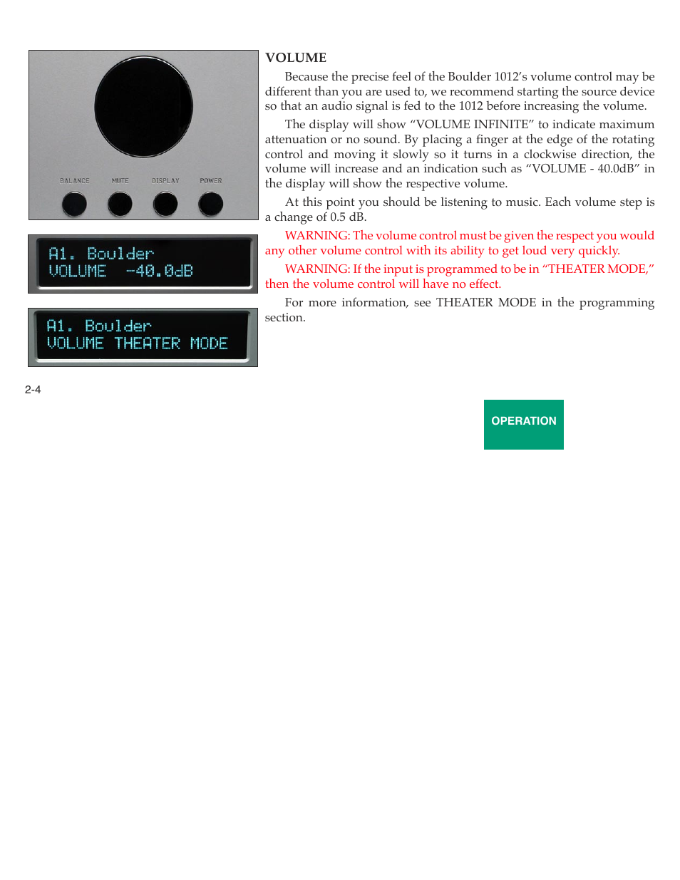 Boulder Amplifiers 1012 DAC Preamplifier User Manual | Page 21 / 46