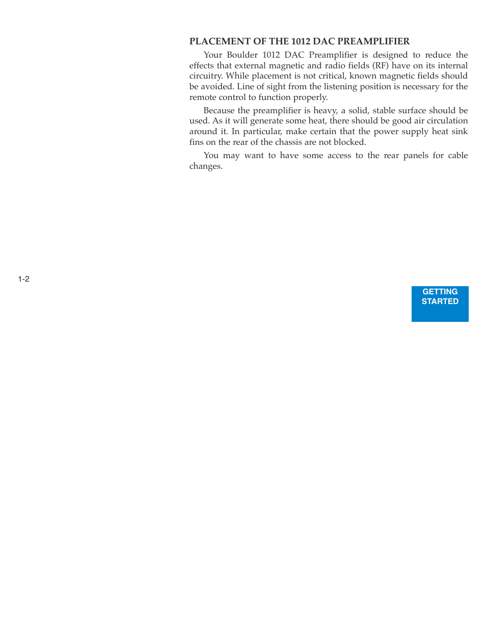 Boulder Amplifiers 1012 DAC Preamplifier User Manual | Page 8 / 46