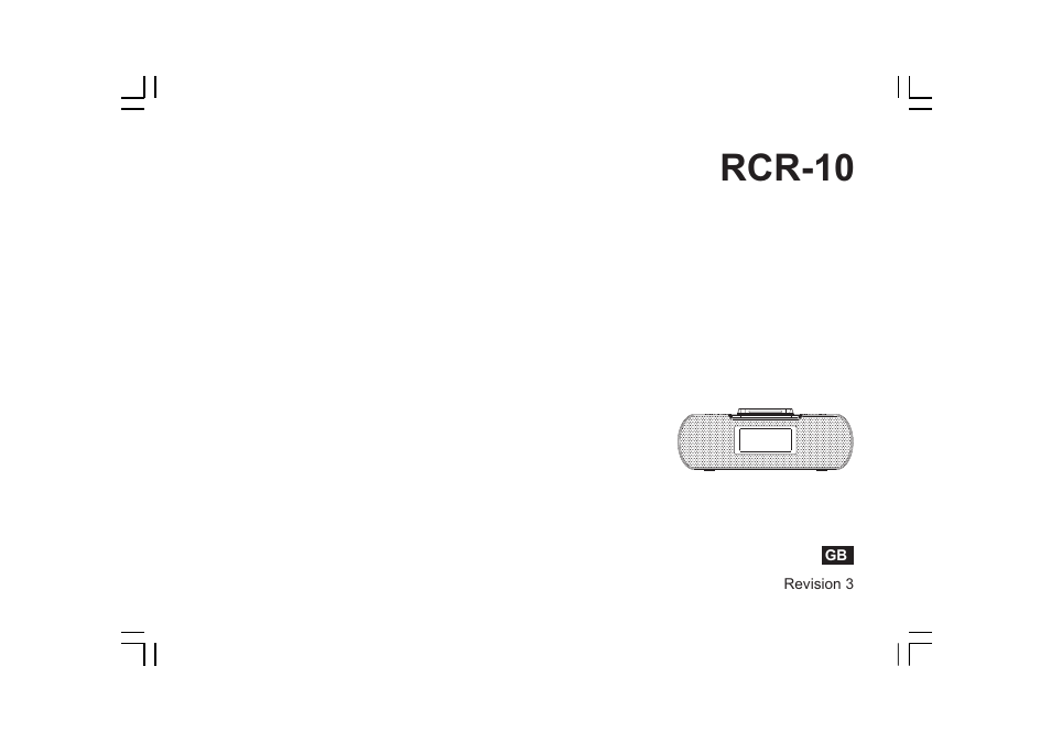 Sangean RCR-10 (R3) User Manual | 39 pages