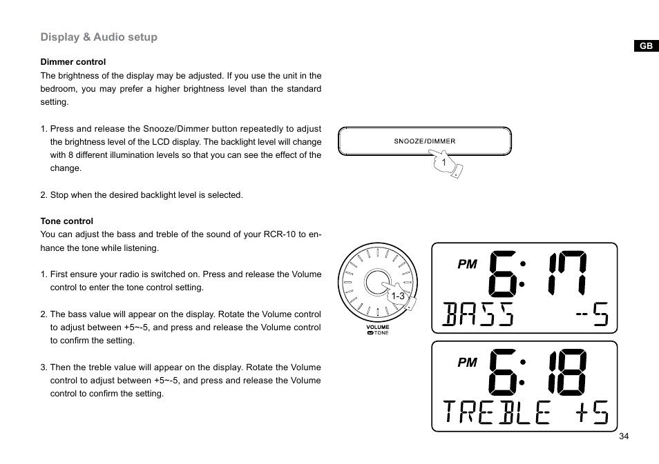 Display & audio setup | Sangean RCR-10 (R3) User Manual | Page 35 / 39