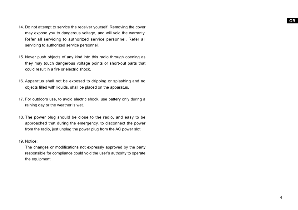 Sangean RCR-10 (R3) User Manual | Page 5 / 39