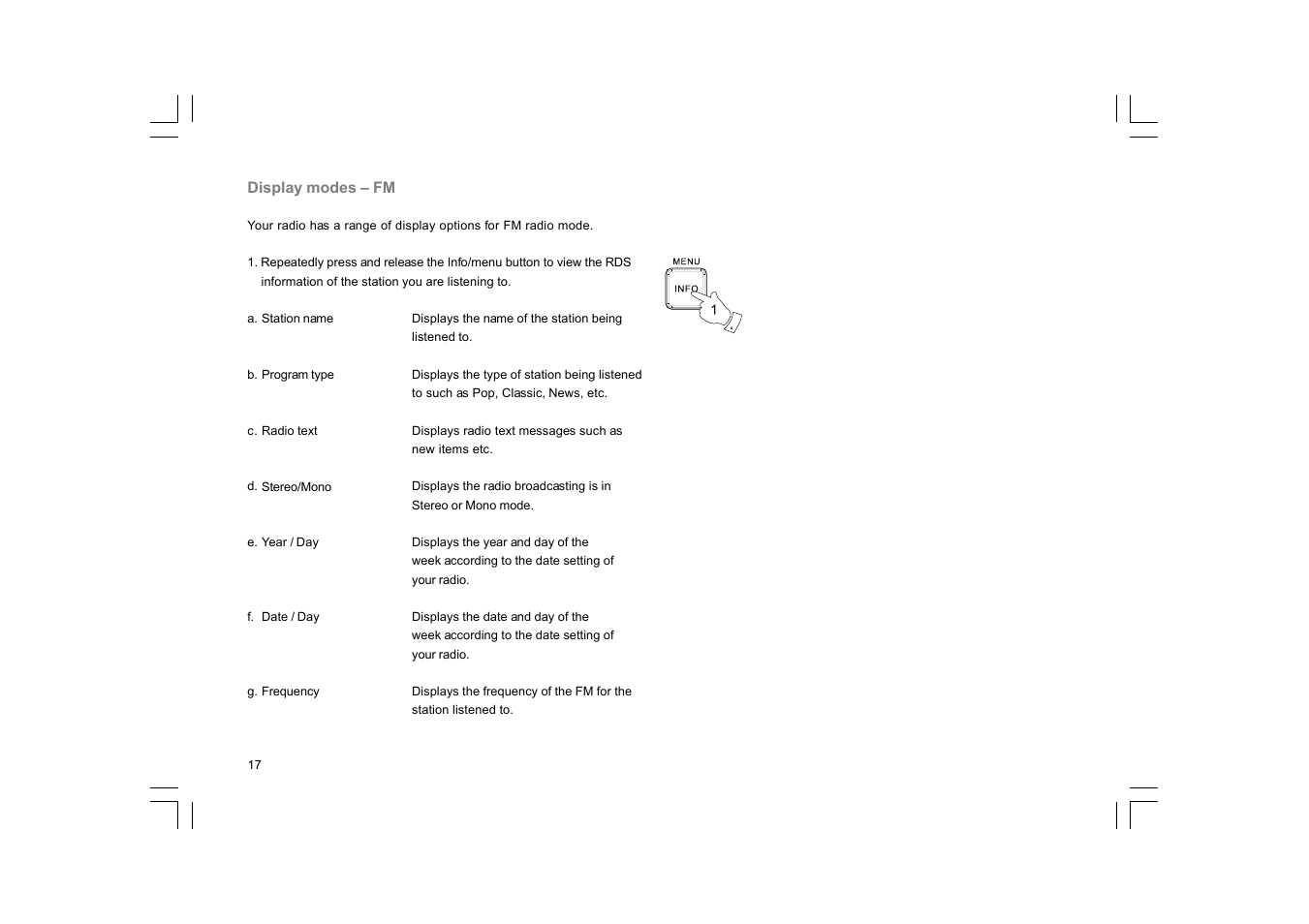 Sangean RCR-10 (R2) User Manual | Page 18 / 39