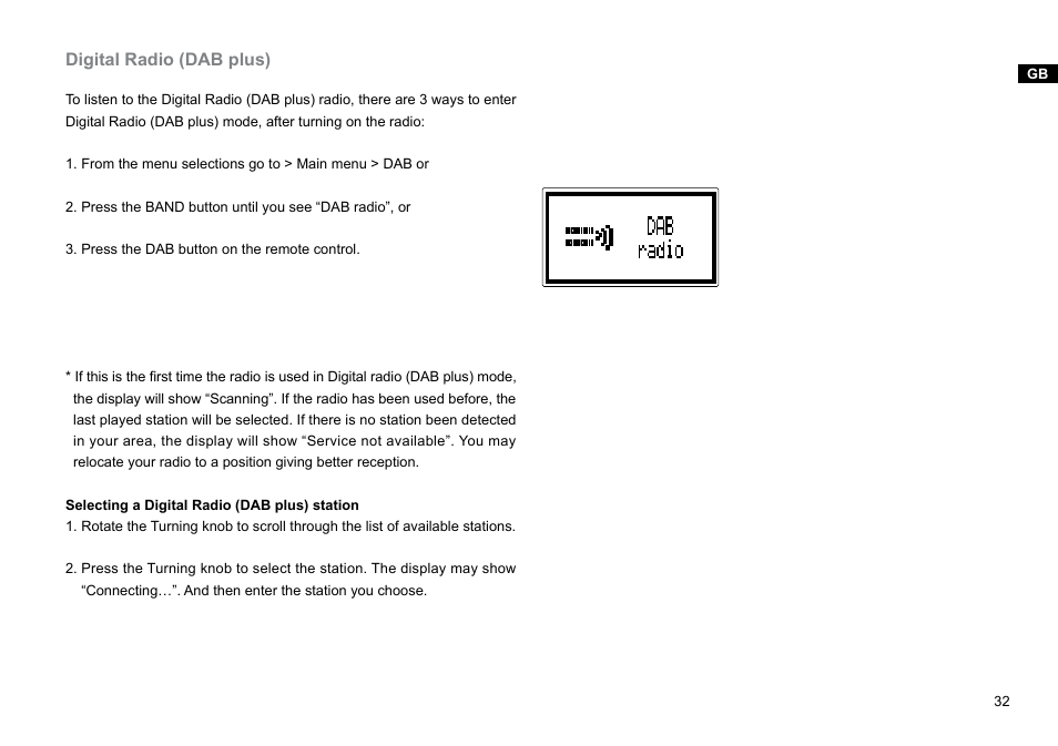 Digital radio (dab plus) | Sangean WFT-1Di (V1) User Manual | Page 33 / 45