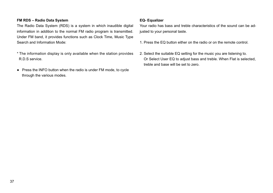 Sangean WFT-1Di (V1) User Manual | Page 38 / 45