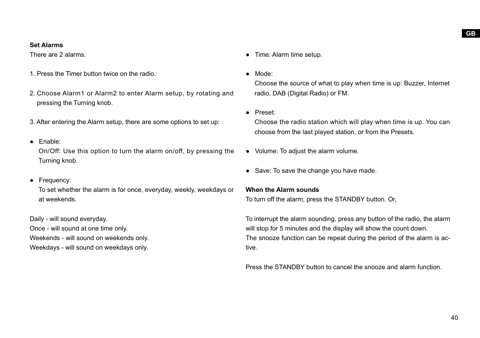 Sangean WFT-1Di (V1) User Manual | Page 41 / 45