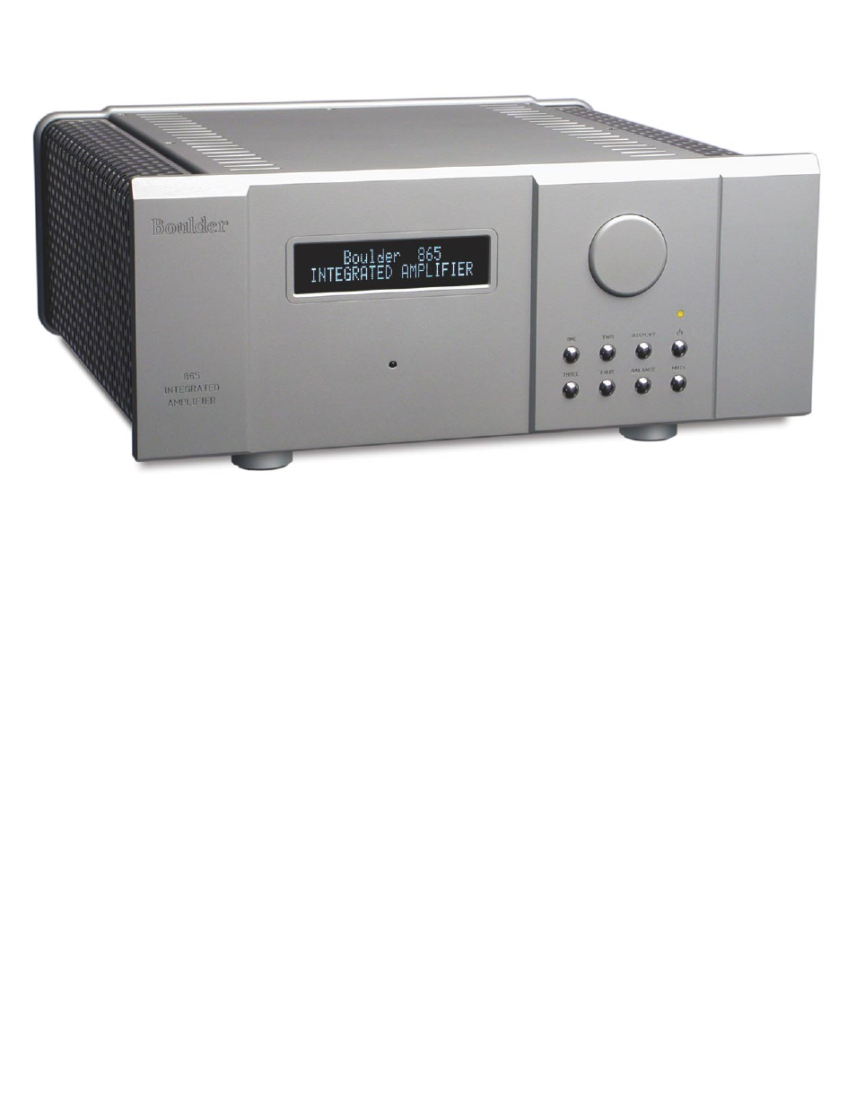 Boulder Amplifiers Integrated Amplifier 865 User Manual | 43 pages