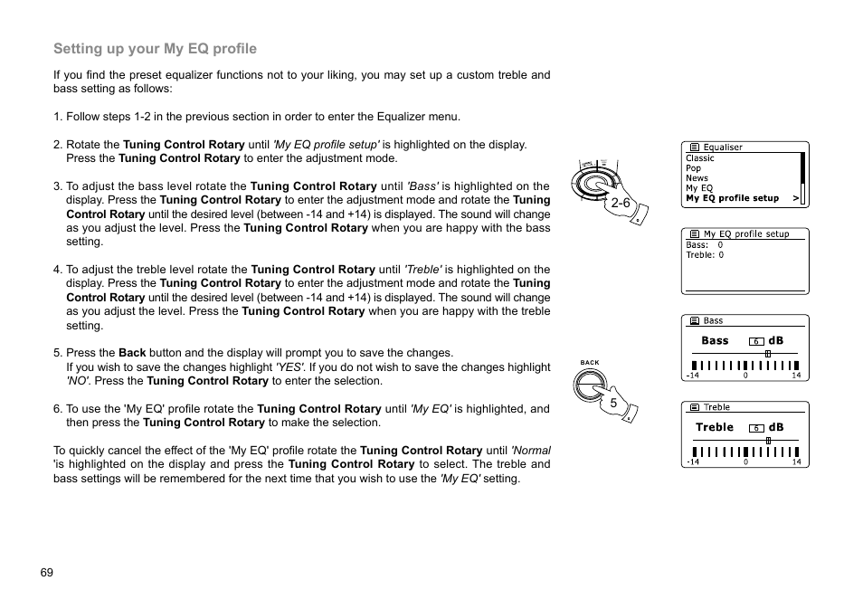 Setting up your my eq profile | Sangean WFR-28D (R2) User Manual | Page 70 / 83