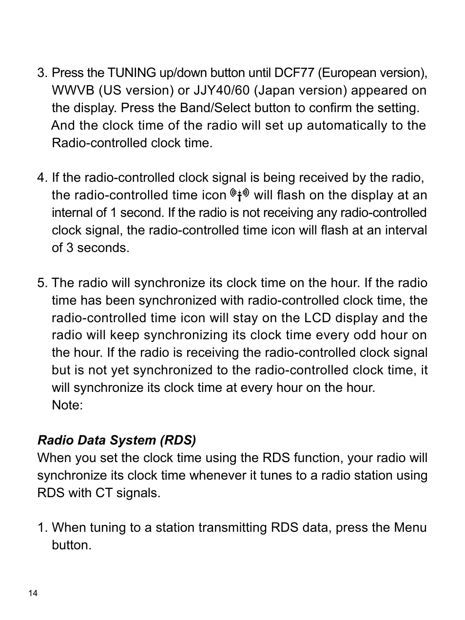 Sangean RCR-22 (R2) User Manual | Page 15 / 25