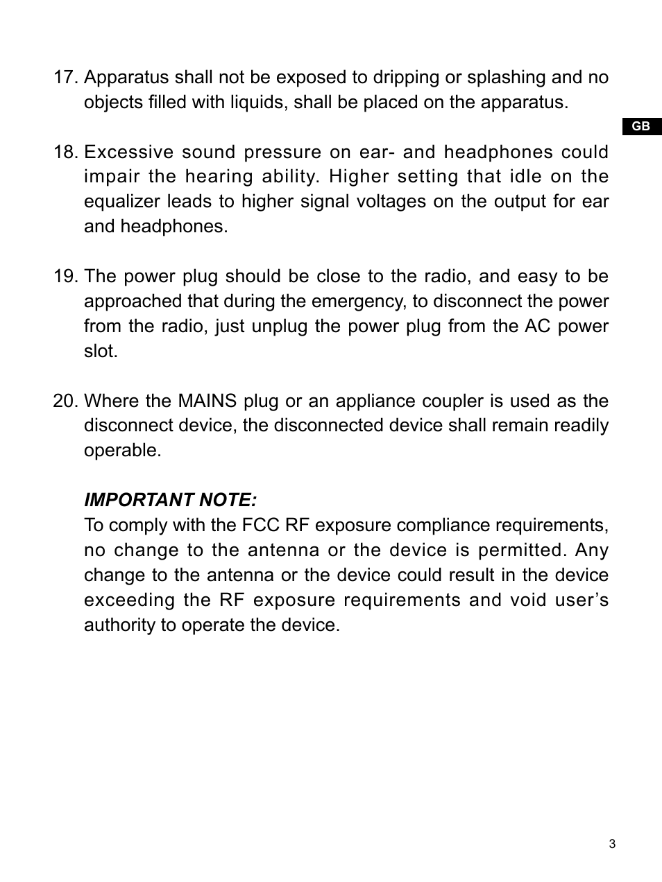 Sangean RCR-22 (R2) User Manual | Page 4 / 25