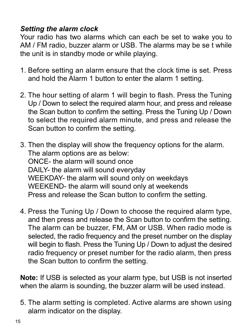 Sangean PR-D14USB (R1) User Manual | Page 16 / 23